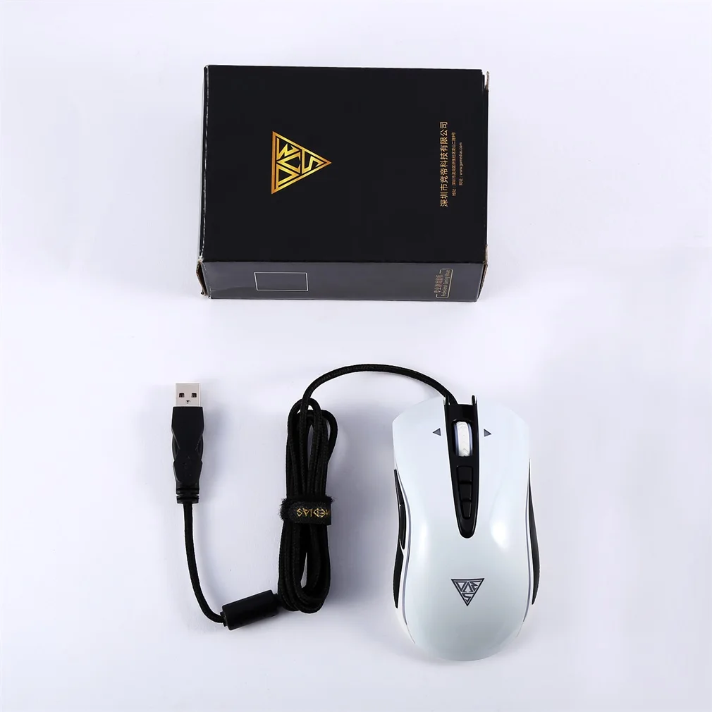 

1pc M8 Ergonomic Optical Fire Key Professional Usb Wired Gaming Mouse Mice Led Light Game Mouse Black Battery Mini