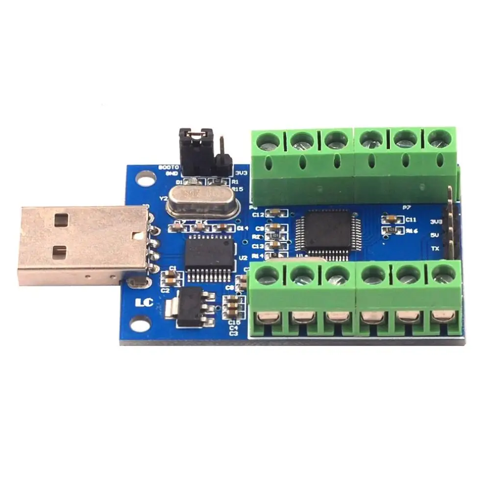 Usb интерфейс 10 каналов 12 бит Ad выборки сбора данных Stm32 коммуникационная плата интерфейса UART Adc модуль профессиональный