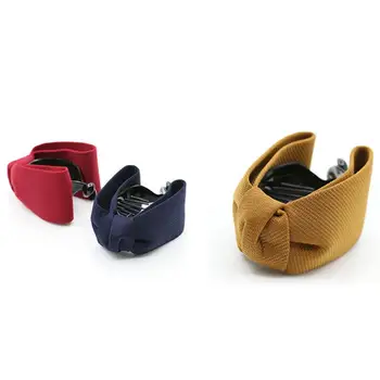 

Women Geometric Hair Claw Korean Girls fashion handmade fabric bow grip hairpin Bow Hair Crab 2020 Hair Clip Accessories