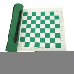 Складные шахматы кожаный набор шахматной доски рулон путешествия шахматы набор в переноске трубки с плечевым ремнем большой Начинающий