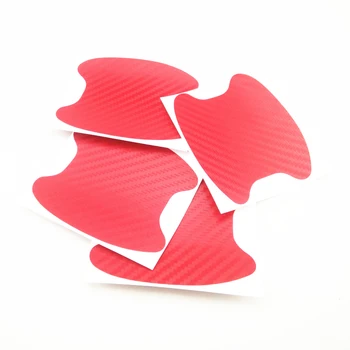 

4 car door handle protective film 3D car sticker for Ford Focus Fusion Escort Kuga Ecosport Fiesta Falcon EDGE/Explorer/
