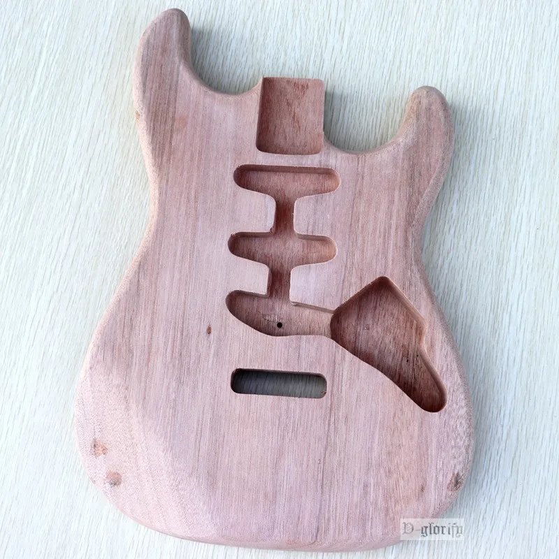 Один Кусок Красного дерева ST электрогитара тела незавершенный DIY корпус гитары тела электрогитары аксессуары