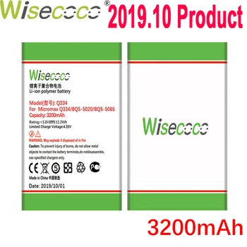 

WISECOCO 3200mAh Q334 Battery For BQS 5020 BQS 5065 For Micromax Q334 Mobile Phone Latest Production Battery+Tracking Number