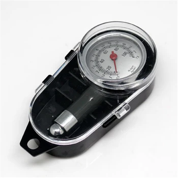

High-precision tire pressure gauge to measure tire pressure monitor metal car tires tire pressure gauge Black Car Motor Dial