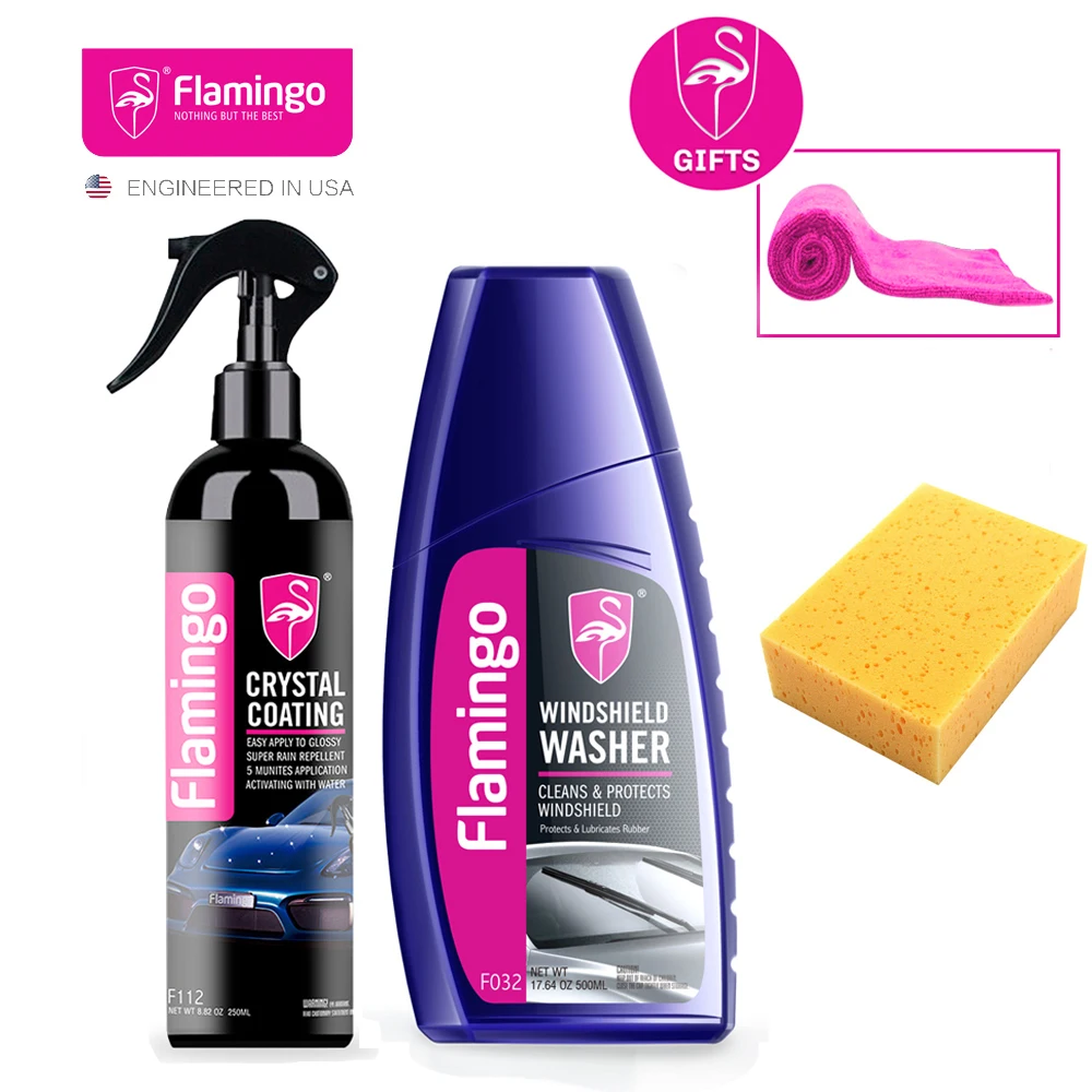 US $37.79 Crystal Ceramic Car Coating And Windshield Wiper Cleaner Kit Window Glass Washing Paint Care Nano Coating High Gloss Shine Wax