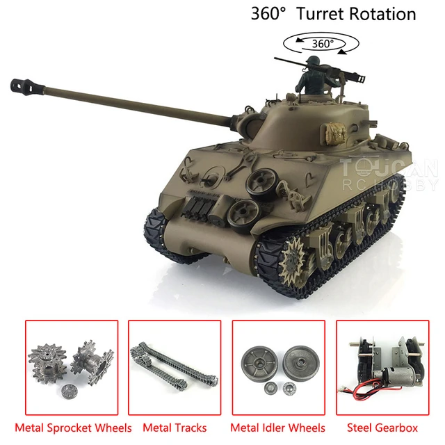 U.S.A M4A3 Sherman 3898 HENG LONG RC TANK – RC-PRO