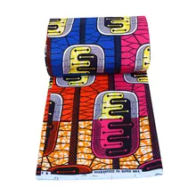 Настоятельно рекомендуем! Африканская Хлопковая восковая ткань высокого качества горячая Распродажа ткань с принтом 6 ярдов материал голландская восковая ткань с принтом