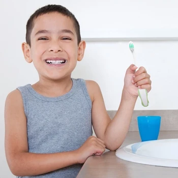 

Convenient Soft Bristle Children Toothbrush Multi-functional Practical Eco-friendly Toothbrush Coated Tongue Cleaning