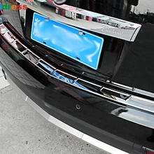 Для Cadillac SRX 2010 2011 2012 2013 из нержавеющей стали защита заднего бампера пороги педали крышка багажника Накладка 1 шт