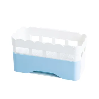 

Double-layer Cosmetic Storage Box with Drawers Can Be Punched-free Wall-mounted Storage Organizer, Student Dormitory Storage Box