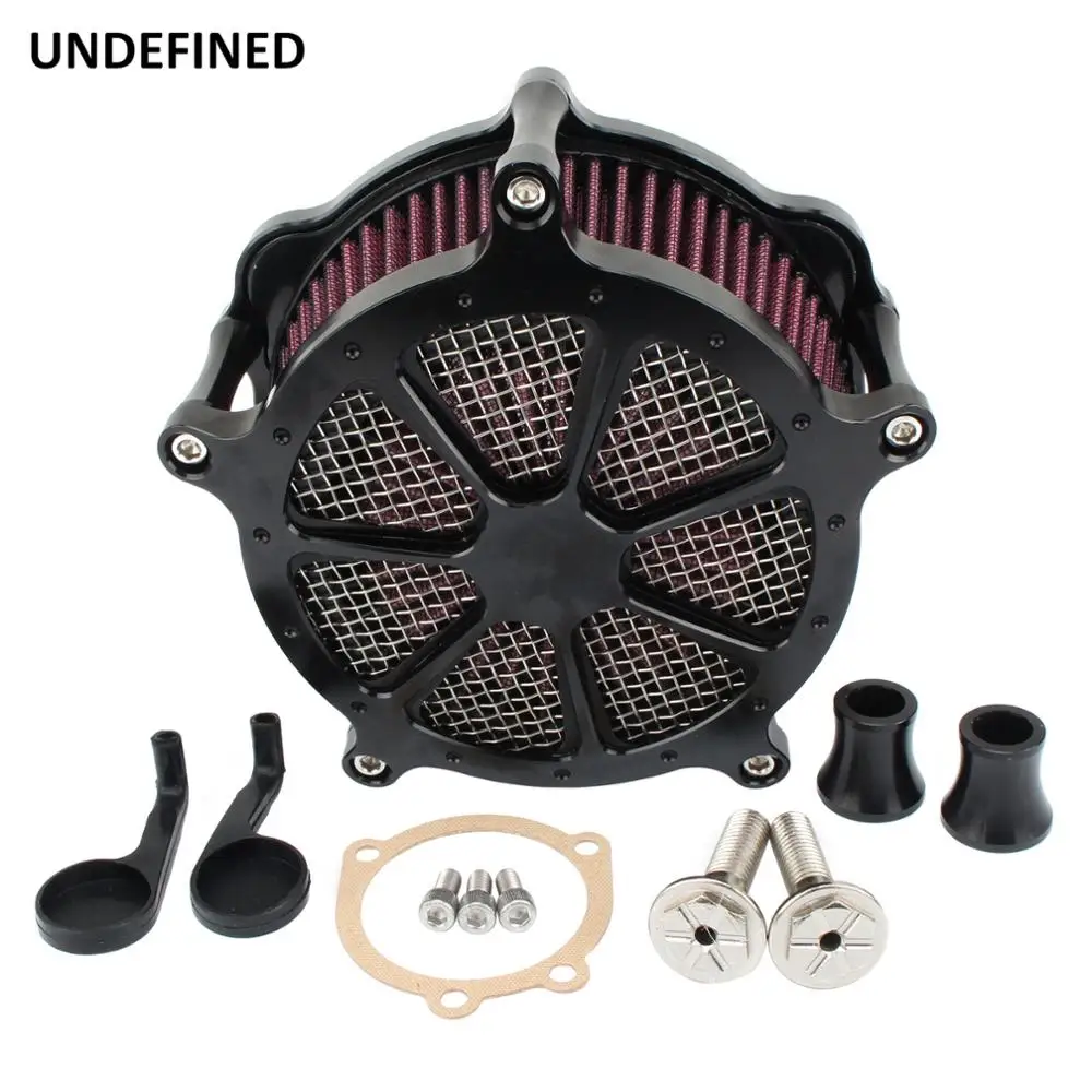 Motorcycle CNC Air Filter Intake Cleaner System Kit for Harley Sportster Iron XL 883 1200 48 72 Fourty-Eight Superlow Black | Автомобили и