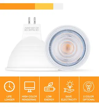 

220V LED Lamp Cup Spot Light GU10 LED Bulb 5W E14 LED Lamp Spotlight MR16 7W Lampada Corn Light Bulb Night Light Home Decor