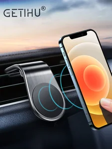 Магнитный автомобильный держатель для телефона GETIHU, подставка для мобильного телефона, смартфона, GPS, для iPhone 13, 12, 11 Pro Max, Huawei, Xiaomi, Samsung, LG