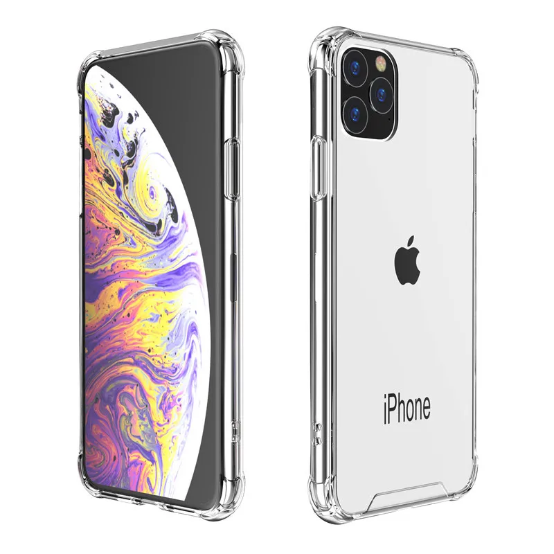 

Clear Air Bag Acrylic Back Cover Case for Iphone 11 Pro Max 6 6s 7 8 Plus X XS MAX XR Anti-knock Phone Bags Fundas