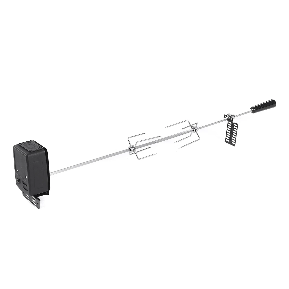 

BBQ Grill Motor Meat Forks Set Stainless Steel Automatic Spit Rod Outdoor Camping Picnic Rotisserie Parts Kit Cooking Tools