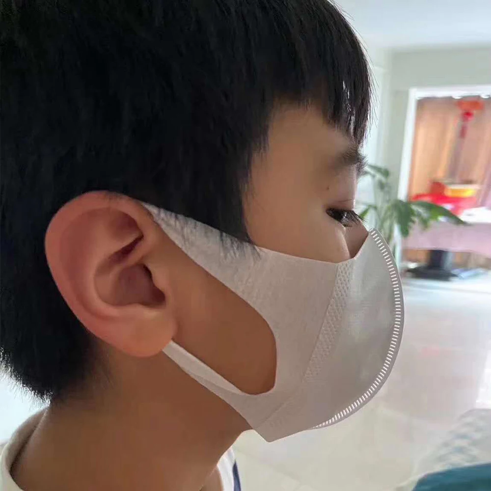 

50PCS Children Disposable Masks Anti-dust Safe Mouth Masks Soft Comfatable Girls Boys Real Melt-blown Anti-Pollen Pure Face Mask