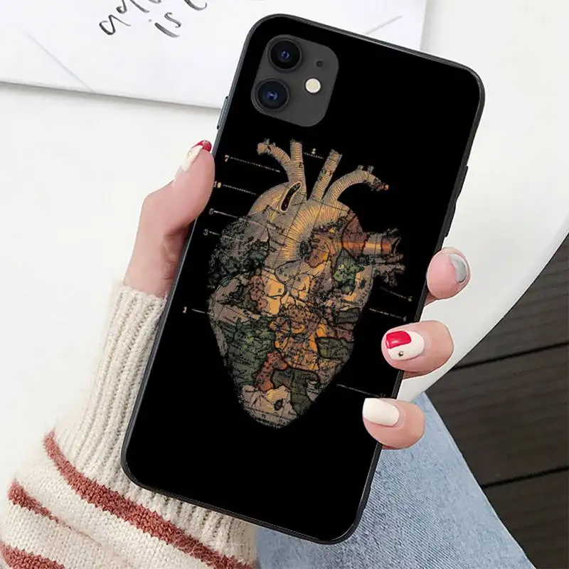 YNDFCNB Heart Of Nature Human Anatomy Doctor Phone Case for iPhone 11 12 pro XS MAX 8 7 6 6S Plus X 5S SE 2020 XR cover YNDFCNB Heart Of Nature Human Anatomy Doctor Phone Case for iPhone 11 12 pro XS MAX 8 7 6 6S Plus X 5S SE 2020 XR cover