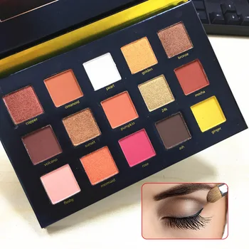 

New Beauty Glazed 15 Colors Natural Matte Eyeshadow Palette Makeup Nude Shimmer SCI88