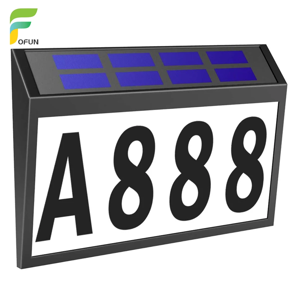 Светодиодный водонепроницаемый указатель на солнечной батарее адресная лампа