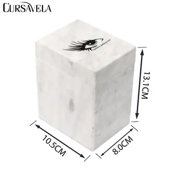 

Cursavela Eyelash Pallet Storage box 5 layers Lash Container individual Eyelash Extension Hand Plate Holder Lash Tray palette