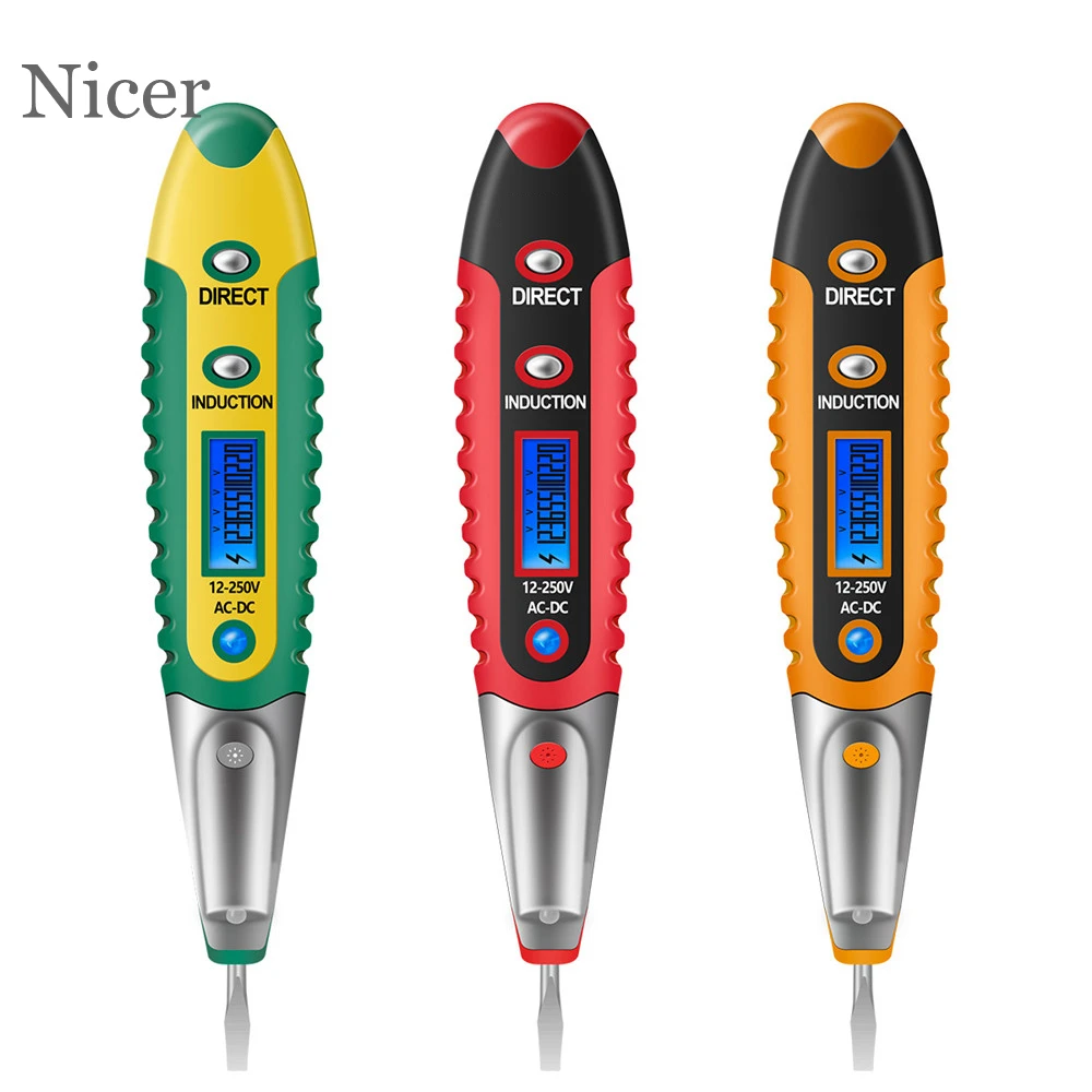 AC//DC 12-250V LCD Digital Voltage Test Pen Detector Tester Screwdriver Pen