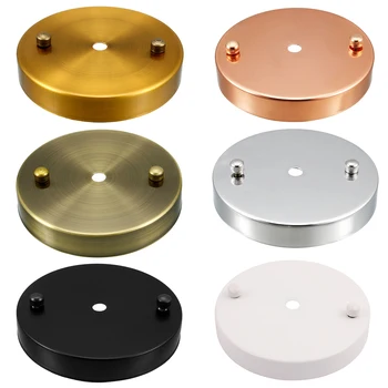 

uxcell Retro Ceiling Light Plate Pointed Base Chassis Disc Pendant Parts 120x20mm 100x20mm 80x20mm w Screw Install Parts