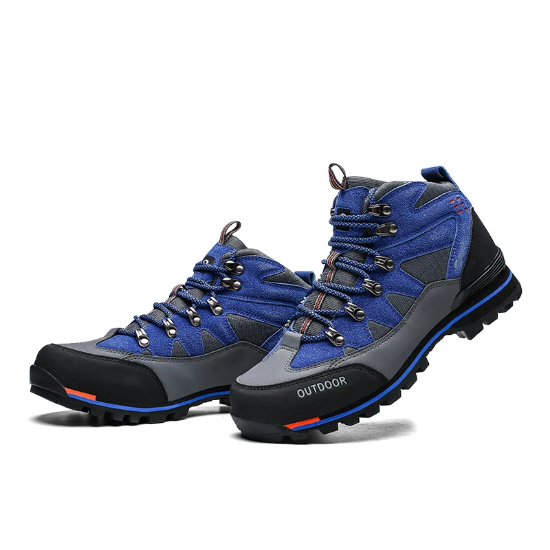 Professional Men Oudoor Hiking Shoes Watherproof Leather Shoes Mountain Climbing Boots Trekking Sport Sneakers Men Hunting Shoes