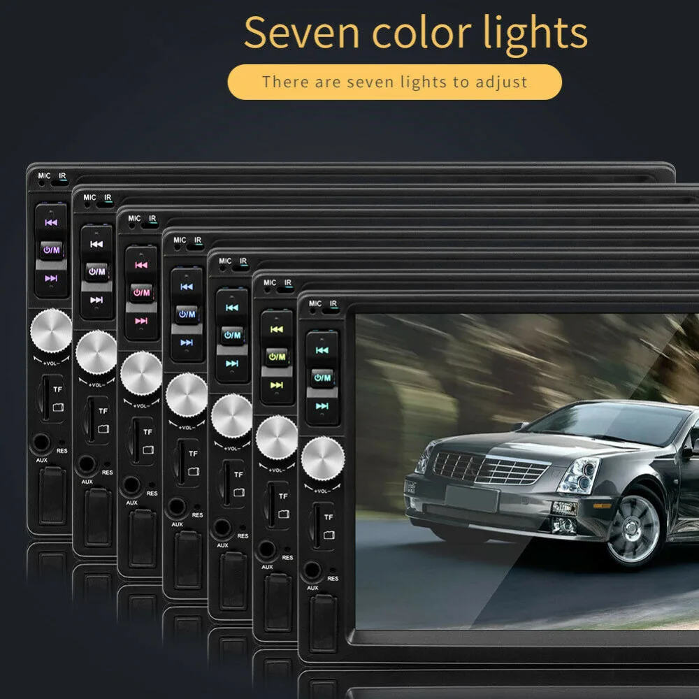 2 Din автомагнитола " Автомагнитола 7012B Bluetooth Автомобильный мультимедийный плеер MirrorLink fm-радио Автомобильный USB Авто аудио стерео 8 ИК камера