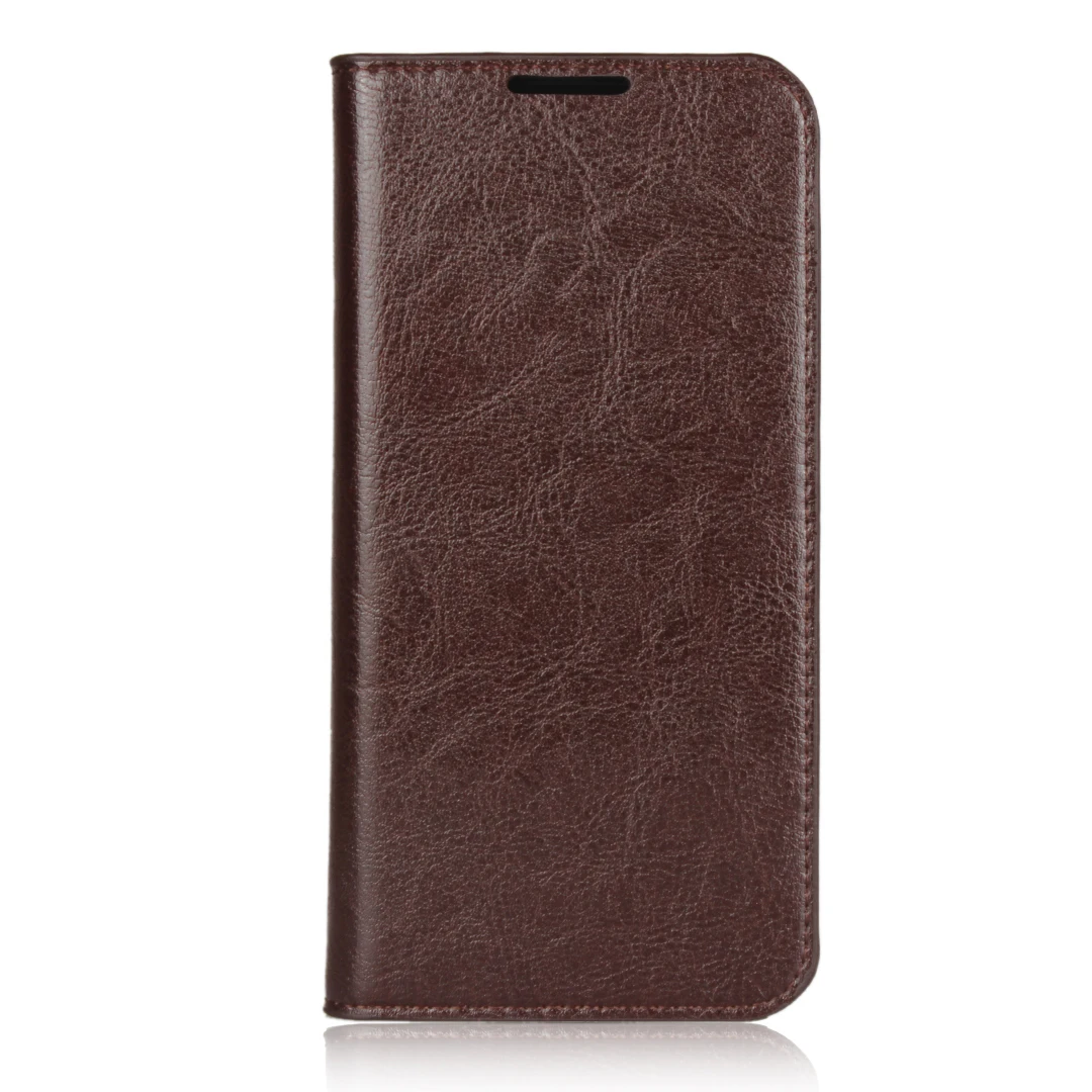 Dark Brown Чехол для телефона Xiaomi Redmi Note 7 Lite, чехол-книжка, чехол-кошелек, бизнес, натуральная кожа, чехол для Redmi Note 7, чехол-книжка, Fundas - Цвет: Dark Brown