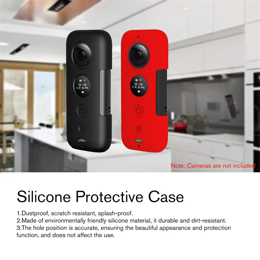 

Dustproof Shockproof Protective Case Silicone Protective Case for Sunnylife Insta360 One X Panoramic Camera with Lens