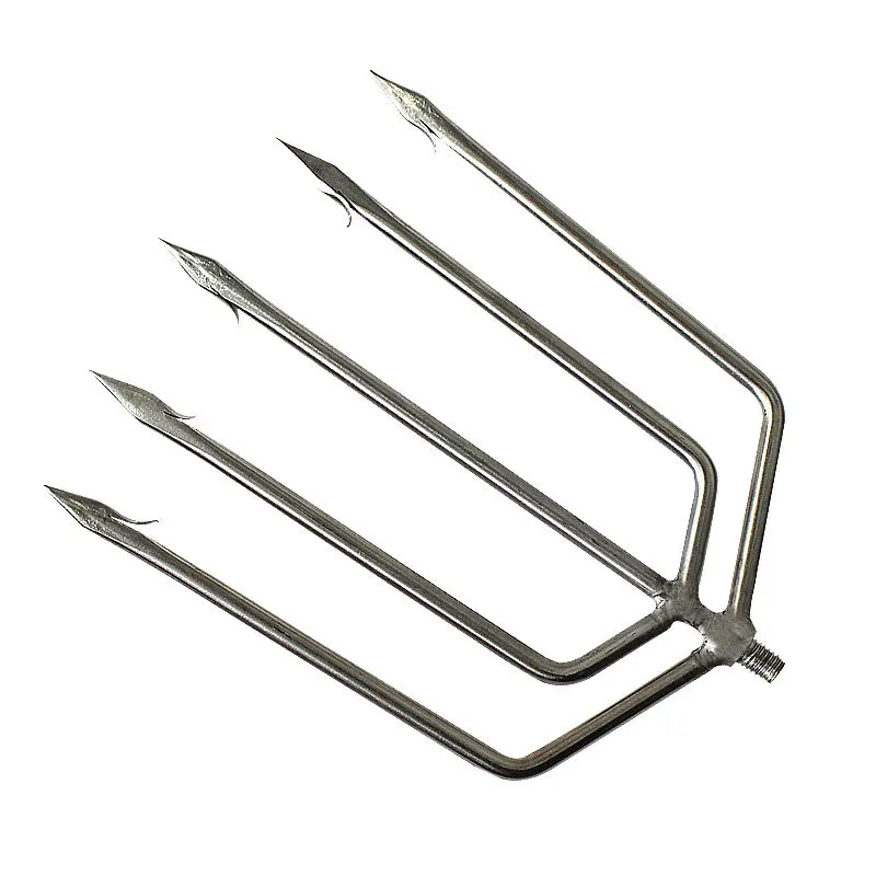 

Stainless Sickle Barb Block Harpoon Fishing Rod Angling Fish Head Anchor Cut Aquatic Plants Steel Belt Hasp Accessories Fishing