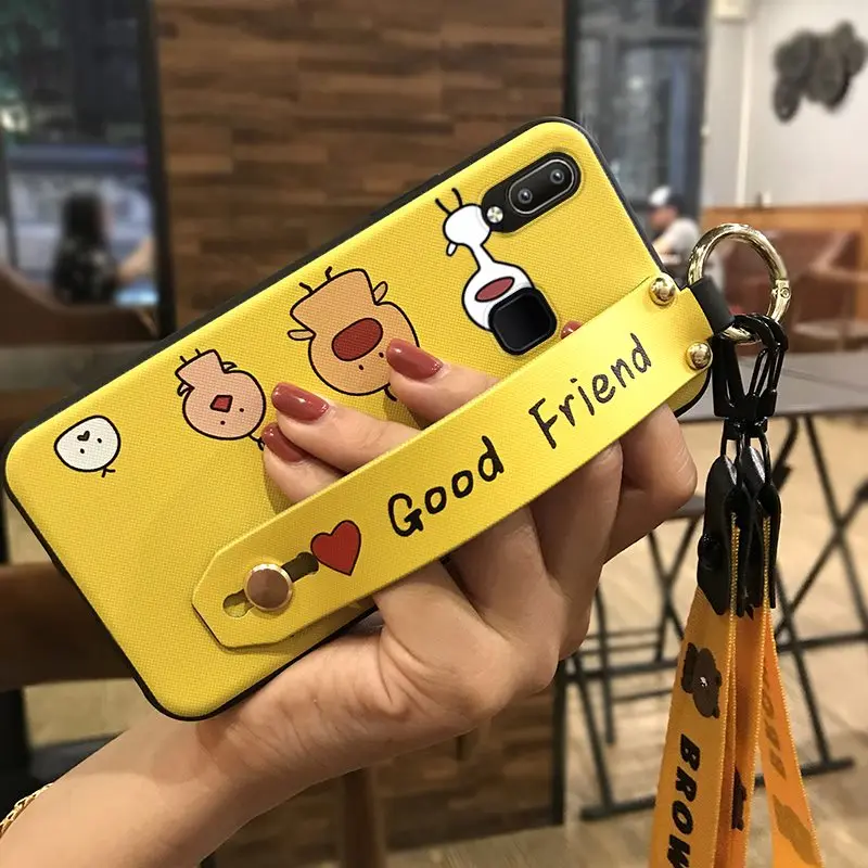 Shockproof Phone Case For Vivo U1 / Y95 Y91 Y91i 6.22-inch Holder Delicate Cover Painted TPU Colorful Pattern Silicone | Мобильные