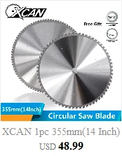 XCAN 1 шт. 165-300 мм TCT пильный диск Nano голубое покрытие циркулярная пила Лезвие для обработки древесины режущие диски твердосплавный пильный диск