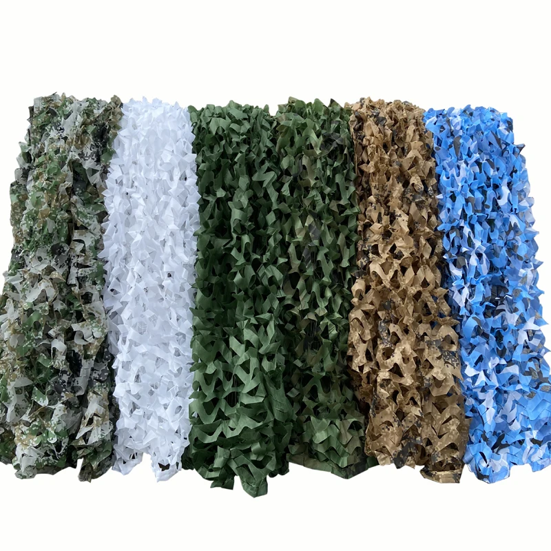 Camada de Acampamento Camuflagem ao ar Toldo ao ar Única Camo Rede Livre Caça Tiro Pesca Shelte Militar Net 1.5*7m 6 Blind & Carrinho Da Árvore