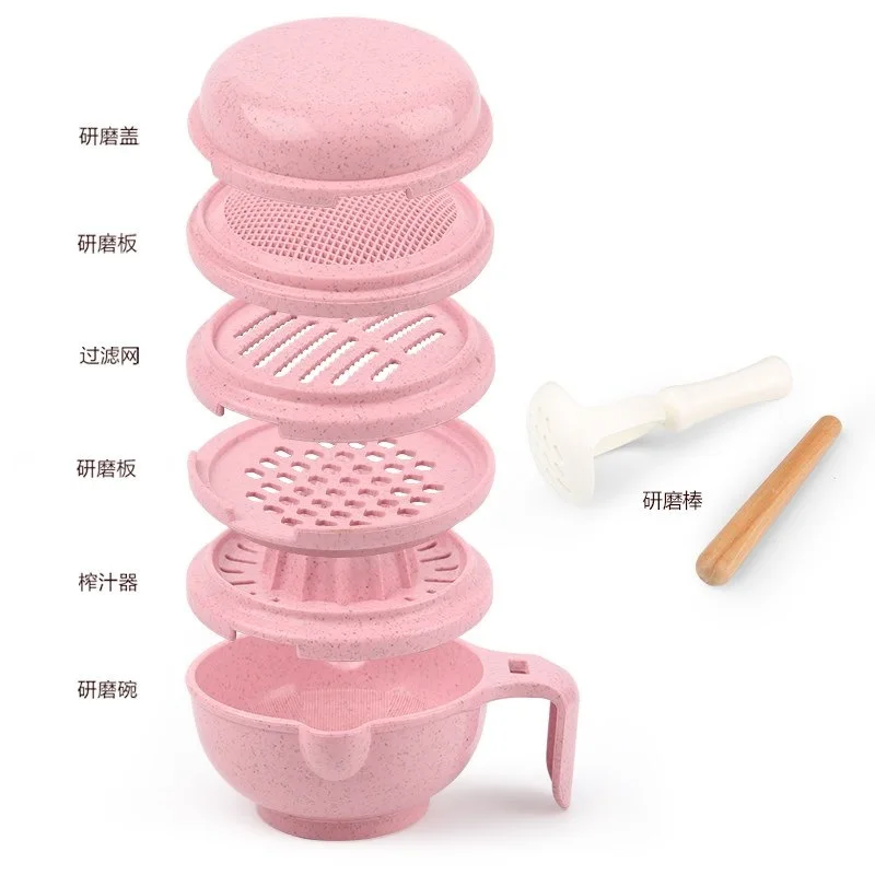 

Milling Puree Portable dao ni qi Potato Children Grinding Bowl Pieces Mashed Infant Garlic & Vegetable Milk Dad Tableware