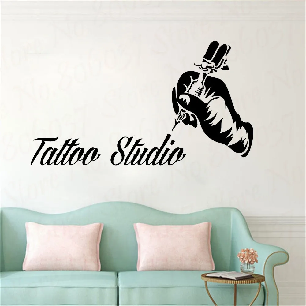 Tattoo Studio Window Stickers Wall Decal Vinyl Art Logo Advertising Retail Shop 