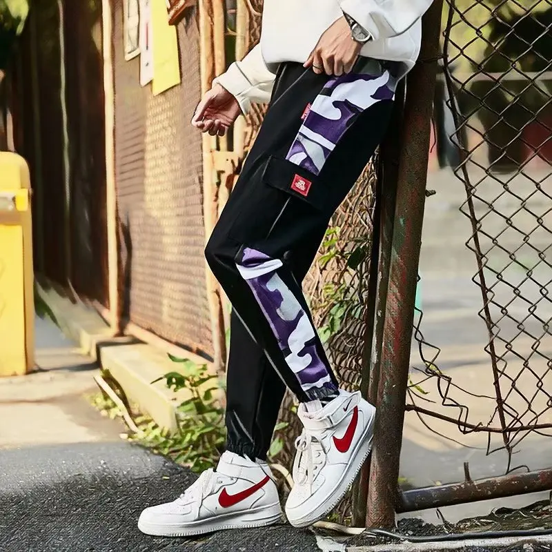 

Bib Overall Men's Popular Brand INS Drawstring Street Fashion CHIC National Trends Autumn And Winter Hip Hop Beam Leg Hip Hop Ha