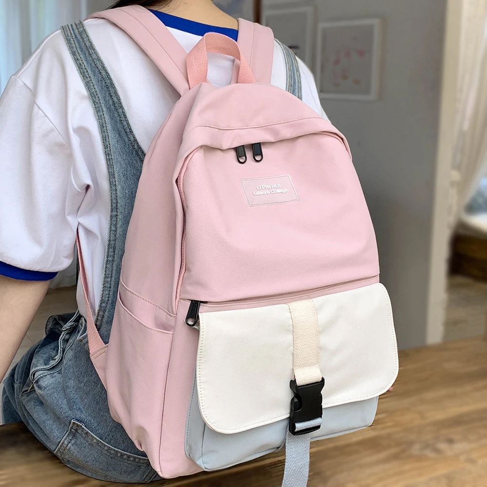 Нейлоновый женский милый рюкзак Harajuku Студенческая женская школьная сумка новый