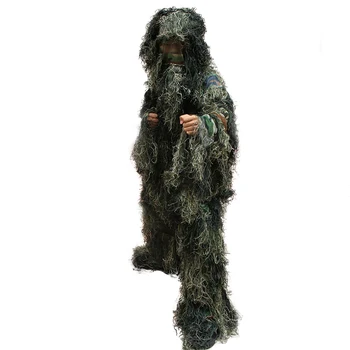 

Ghillie Suit Hunting Secretive Woodland Aerial Shooting Sniper Green Clothes Adults Camouflage Military Jungle Multicam Clothing