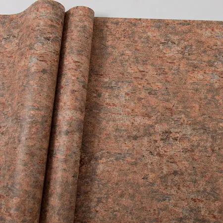 Vintage Solid Color Wallpaper Cement Home Decor Retro Rust Yellow Grey Wallpaper Waterproof Rolling Paper Contact - Цвет: 27801