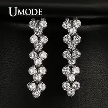 Umode дизайн от римского AAA+ цирконий камни проложили серьги UE0040