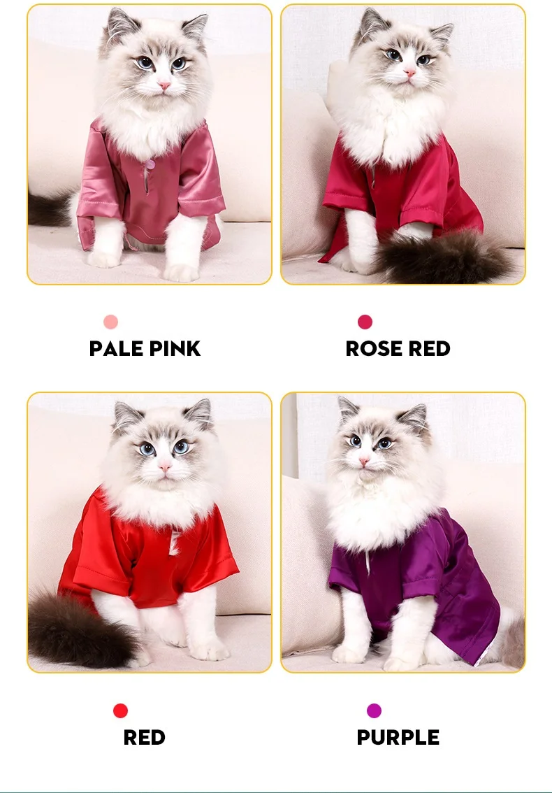 Japanese Cat Clothes Summer Cool Cat T-shirt Dress Thin Non-stick Wool Silk  British Style Six-color Cat Clothes Upscale Lace - AliExpress