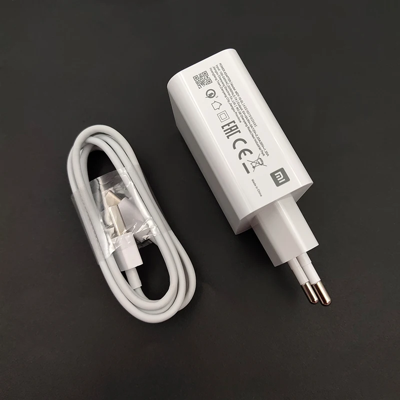 Xiao mi 9 быстрое зарядное устройство EU QC4.0 быстрое зарядное устройство EU кабель type-C для mi 9 9SE 9T для всех смартфонов type C - Цвет: EU Add Cable