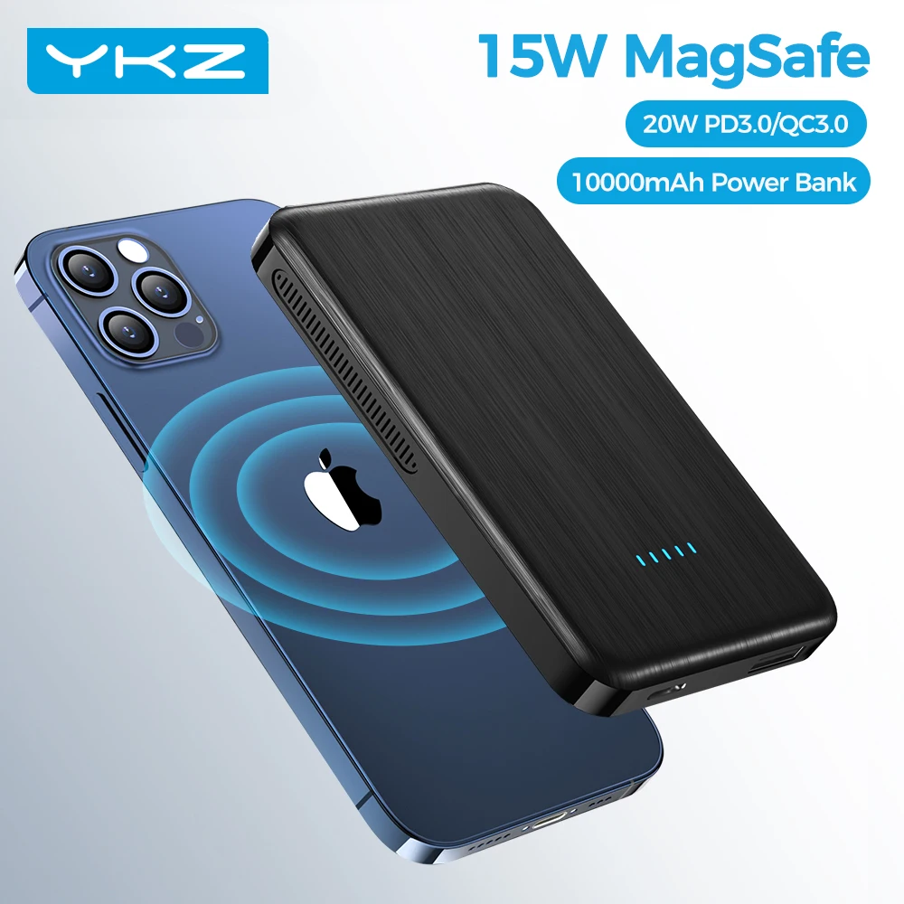 YKZ 10000mAh 15W Wireless Charger Power Bank PD20W Charging