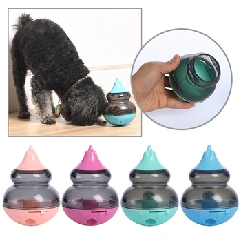 

New Dog Cat Food Treat Ball Bowl Toy Funny Pet Shaking Leakage Food Container Puppy Cat Slow Feed Pet Tumbler Toy Dropship