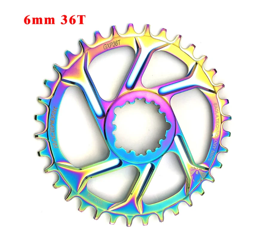 RACEWORK 6 мм GXP горный велосипед передняя Звездочка 32/34/36/38T для SRAM GXP GX Орел XX1 X9 модными принтами XO X01 шатун со звездочкой MTB велосипедная звездочка цепной передачи