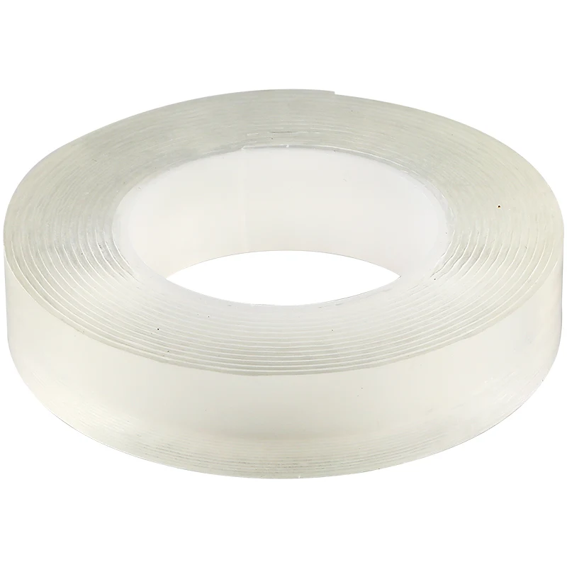 Transparent Sharkbang 1M/3M/5M Waterproof Magic Double Sided Nano Tape Transparent Reusable Traceless Adhesive Tape Gekkotape Cleanable - Цвет: Transparent