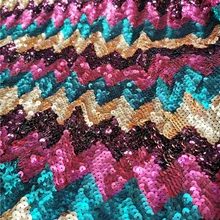 Фуксия розовое золото блесток ткань стрейч спандекс вышитые сетки африканские Кружева блесток ткань для платья DIY