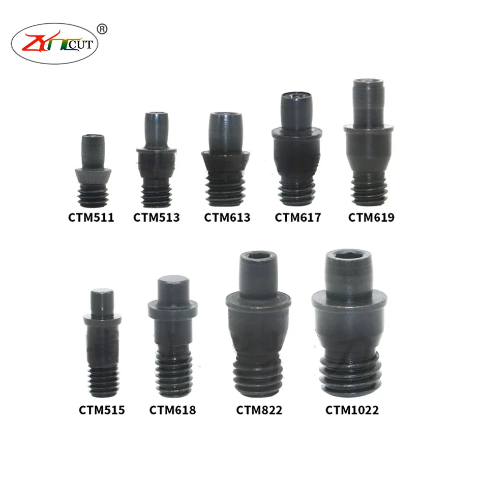 

10Pcs CTM511 513 515 518 613 617 618 822 CNC lathe tool accessories, inner hole turning tool center pin, locking blade screw