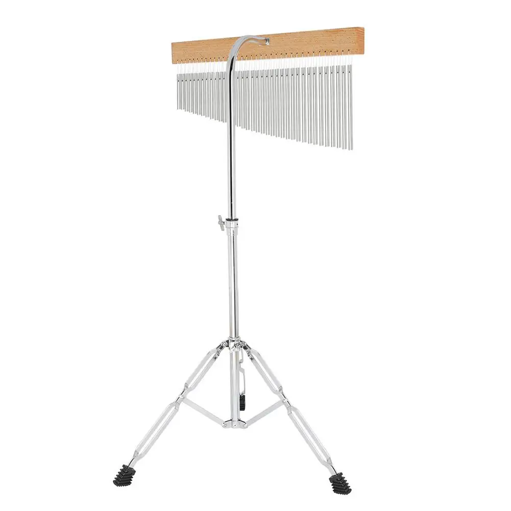 IRIN FL-36 36-Tone Bar Chimes Music Bell Single Row Wind Chime Musical Percussion Instrument with Tripod Stand and Strick